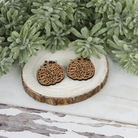 Cheetah, Leopard and Zebra Print Pumpkin Earrings (Set of 2 Sizes) - Glowforge