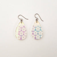 Cherry Blossom Flower Earring Drops - Glowforge