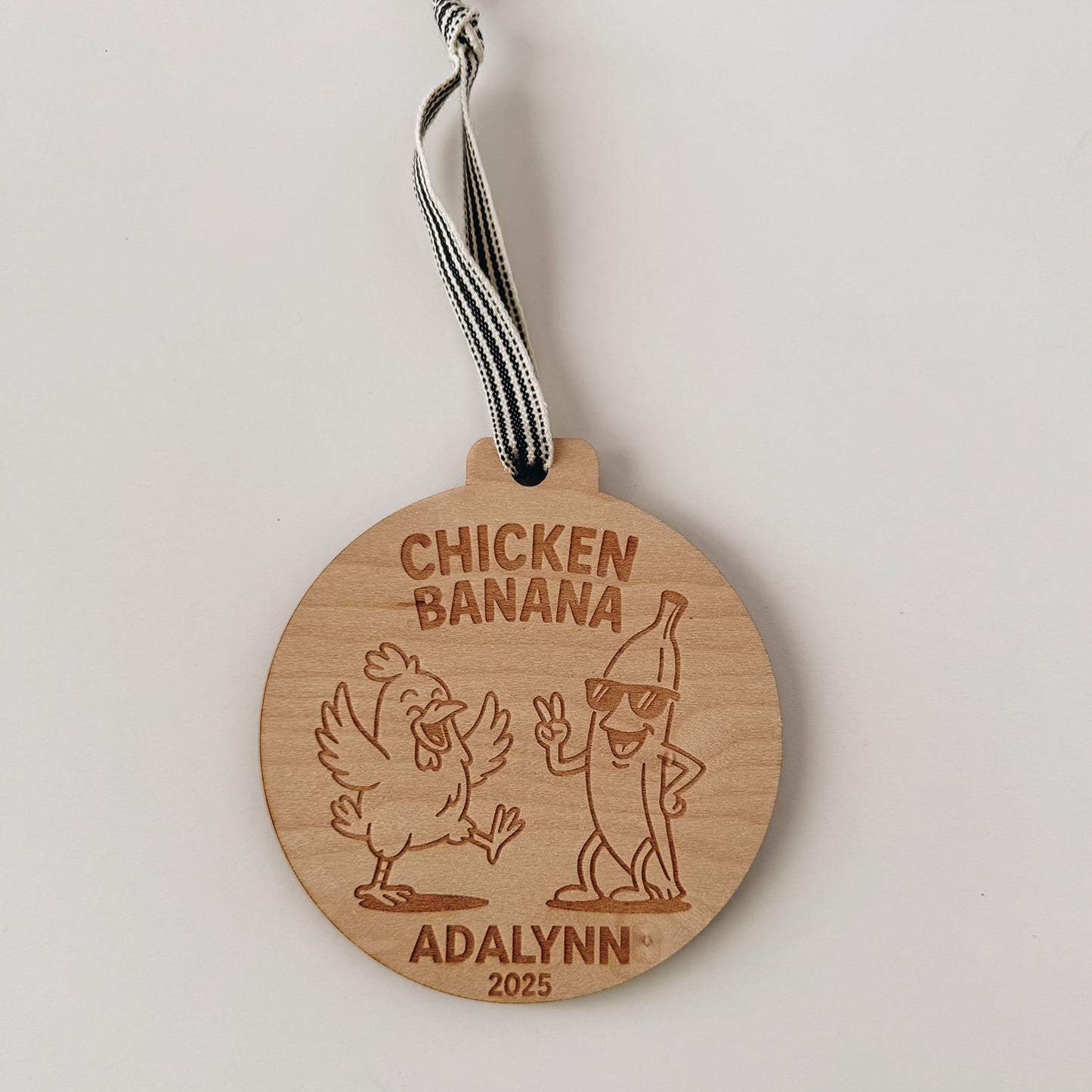 Chicken Banana Trendy Teen Ornament - Glowforge