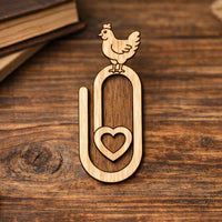Chicken Paperclip Bookmark