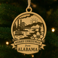 Christmas Across America Ornament - Alabama - Glowforge