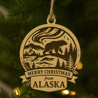 Christmas Across America Ornament - Alaska - Glowforge