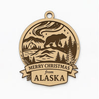 Christmas Across America Ornament - Alaska  Glowforge