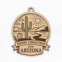 Christmas Across America Ornament - Arizona - Glowforge