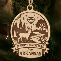 Christmas Across America Ornament - Arkansas - Glowforge