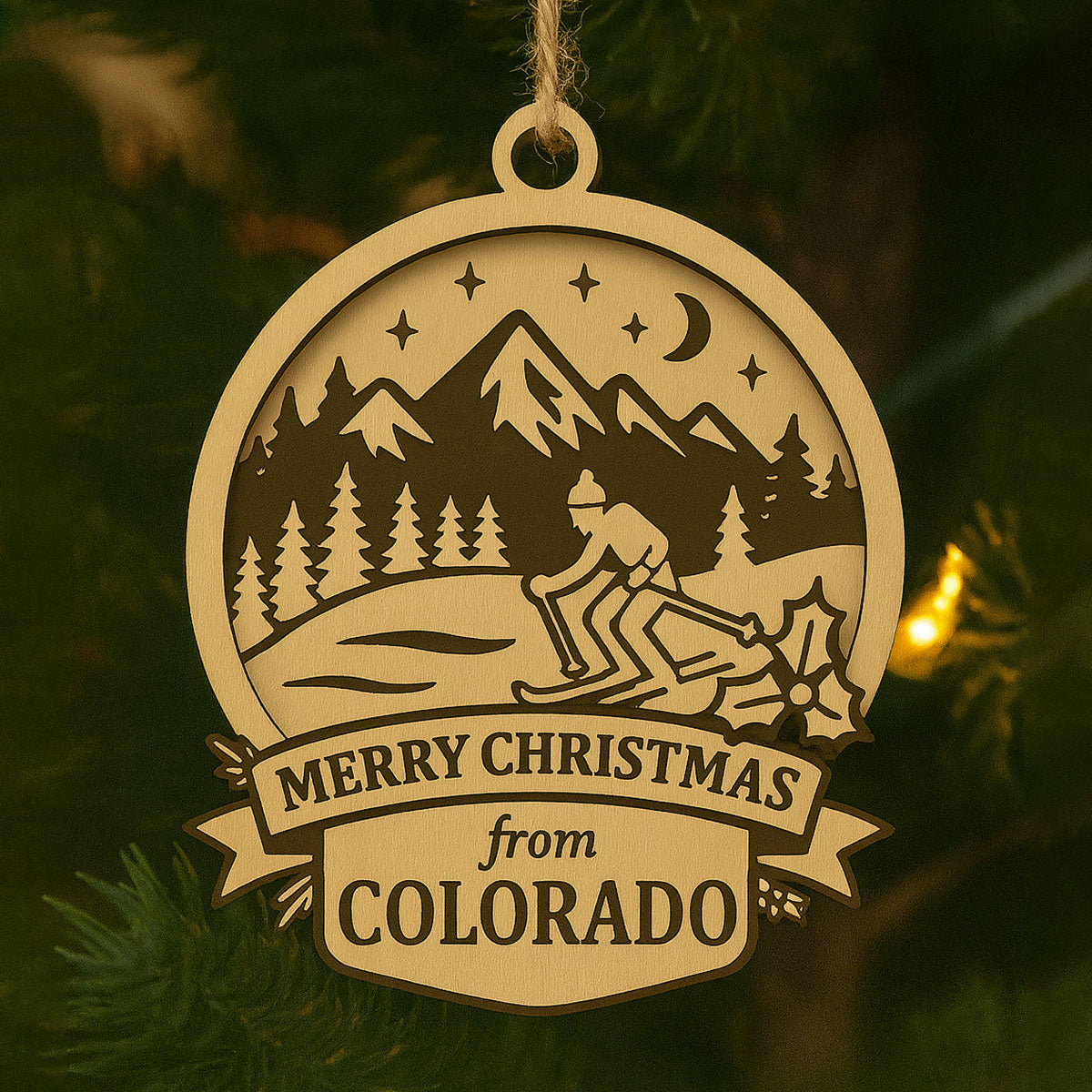 Christmas Across America Ornament  - Colorado - Glowforge