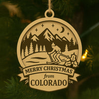 Christmas Across America Ornament  - Colorado - Glowforge