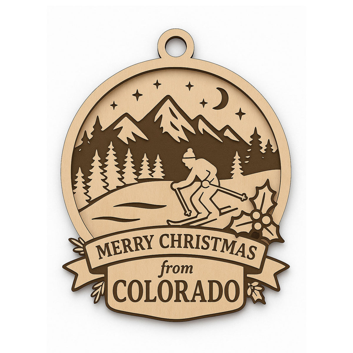 Christmas Across America Ornament  - Colorado - Glowforge