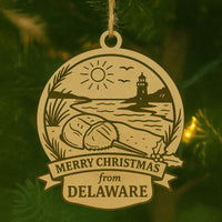 Christmas Across America Ornament  - Delaware - Glowforge