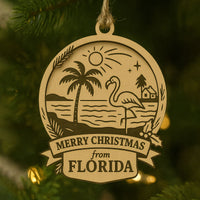 Christmas Across America Ornament - Florida - Glowforge