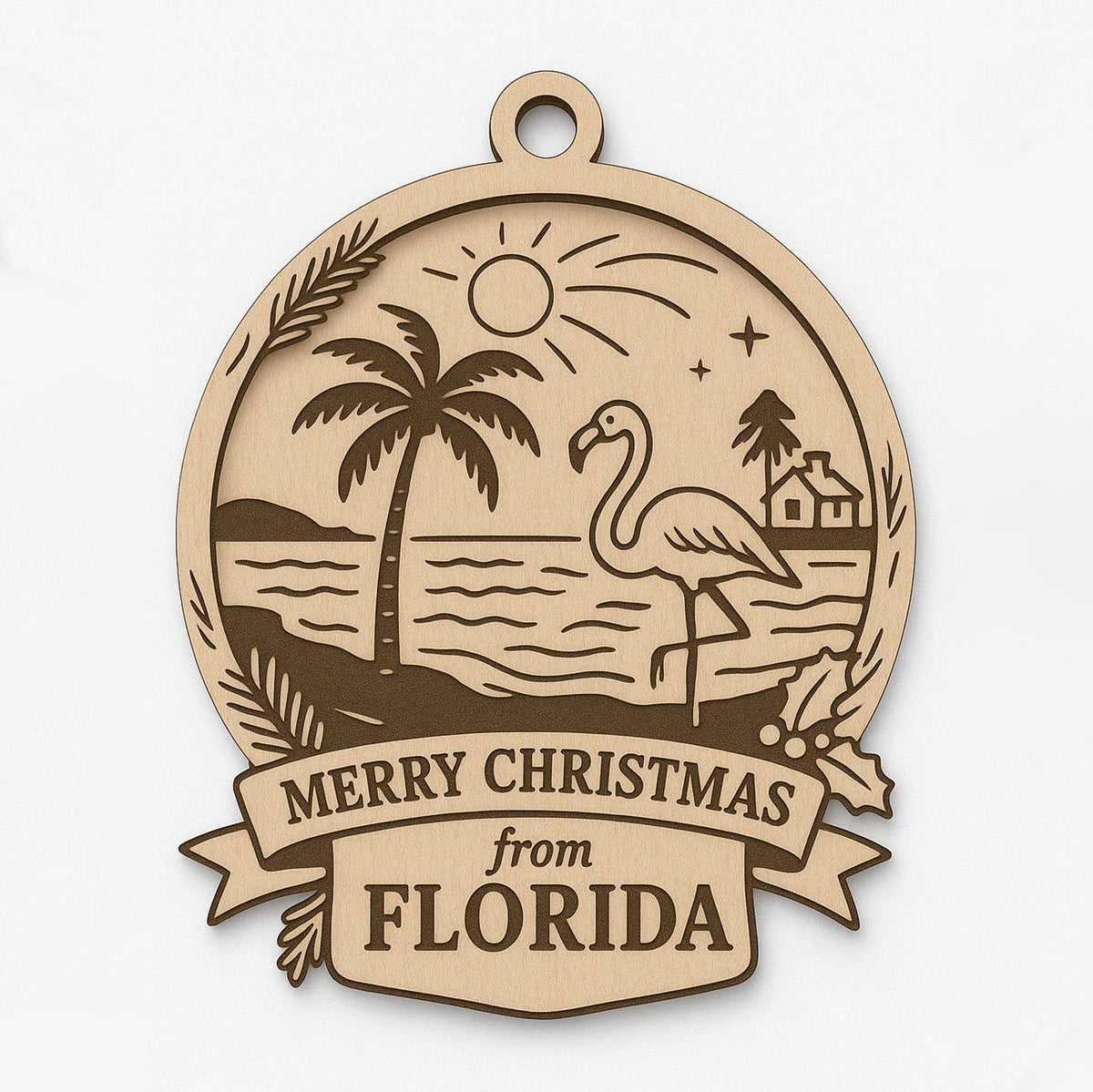 Christmas Across America Ornament - Florida - Glowforge