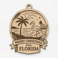 Christmas Across America Ornament - Florida - Glowforge