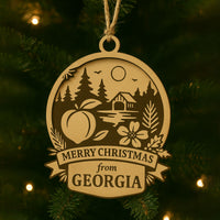 Christmas Across America Ornament - Georgia - Glowforge