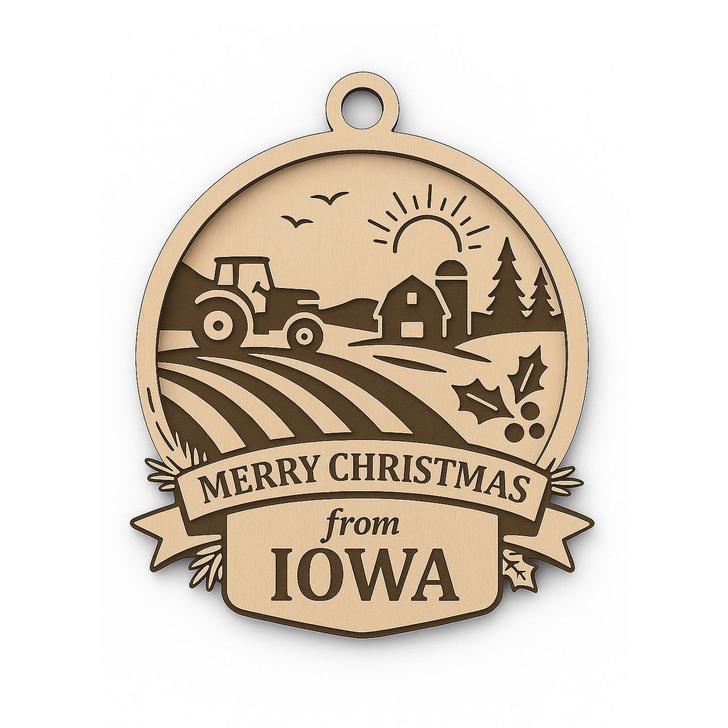 Christmas Across America Ornament - Iowa