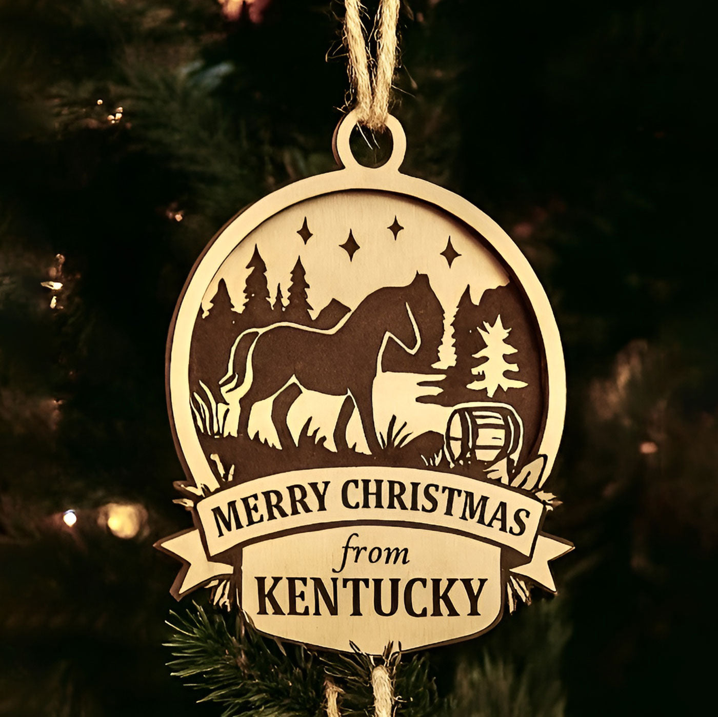 Christmas Across America Ornament - Kentucky - Glowforge