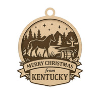 Christmas Across America Ornament - Kentucky - Glowforge