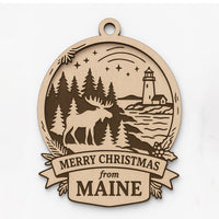 Christmas Across America Ornament - Maine