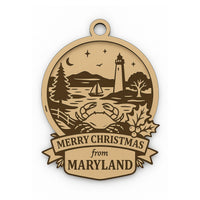 Christmas Across America Ornament - Maryland - Glowforge
