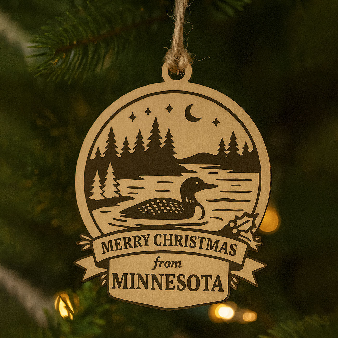 Christmas Across America Ornament - Minnesota - Glowforge