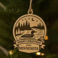 Christmas Across America Ornament - Minnesota - Glowforge