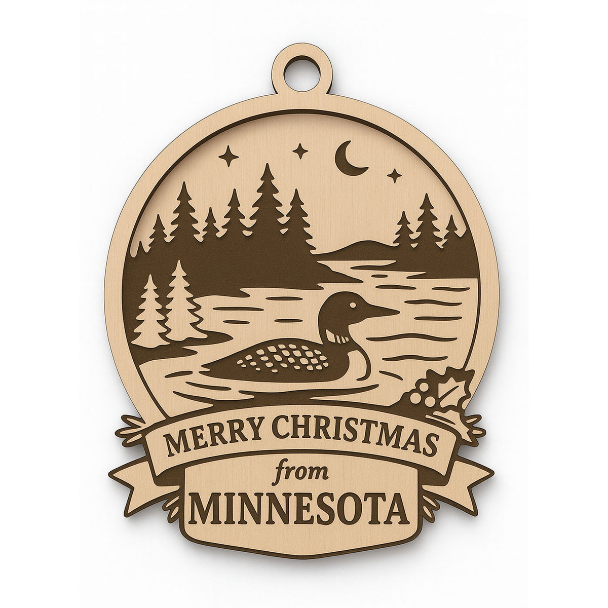 Christmas Across America Ornament - Minnesota - Glowforge