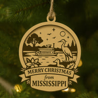 Christmas Across America Ornament - Mississippi - Glowforge