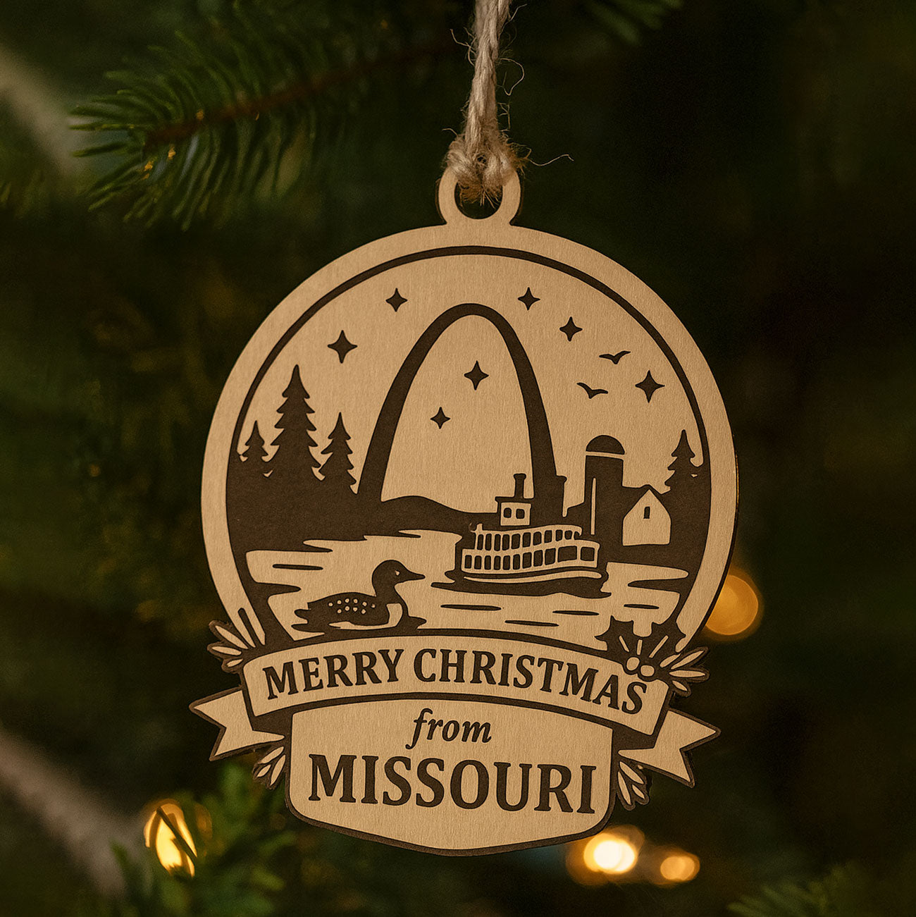 Christmas Across America Ornament - Missouri - Glowforge