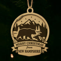 Christmas Across America Ornament - New Hampshire - Glowforge