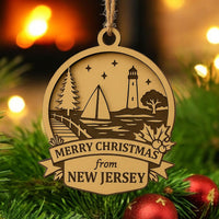 Christmas Across America Ornament - New Jersey - Glowforge