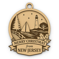 Christmas Across America Ornament - New Jersey - Glowforge