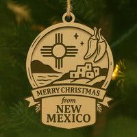 Christmas Across America Ornament - New Mexico - Glowforge