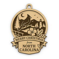 Christmas Across America Ornament - North Carolina - Glowforge