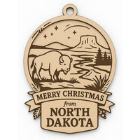 Christmas Across America Ornament - North Dakota - Glowforge
