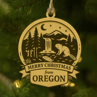 Christmas Across America Ornament - Oregon - Glowforge