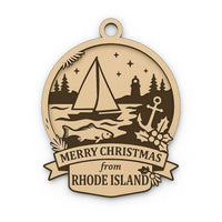 Christmas Across America Ornament - Rhode Island