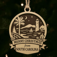 Christmas Across America Ornament - South Carolina - Glowforge