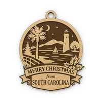 Christmas Across America Ornament - South Carolina - Glowforge