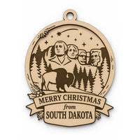Christmas Across America Ornament - South Dakota - Glowforge