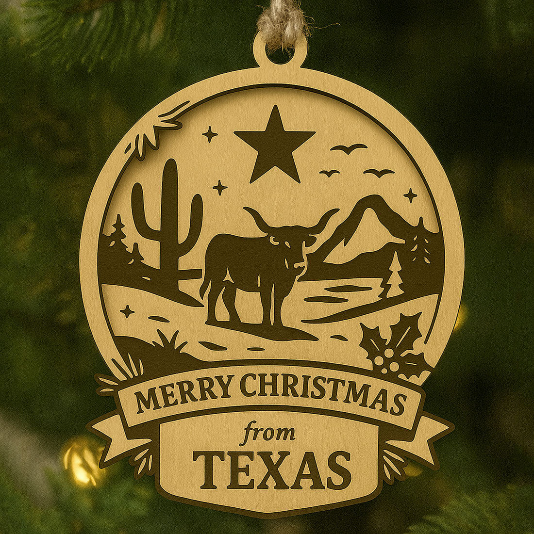 Christmas Across America Ornament - Texas