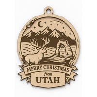 Christmas Across America Ornament - Utah - Glowforge