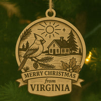 Christmas Across America Ornament - Virginia - Glowforge