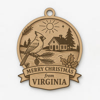 Christmas Across America Ornament - Virginia - Glowforge