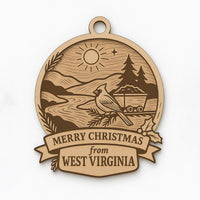 Christmas Across America Ornament - West Virginia - Glowforge