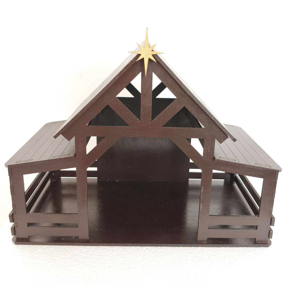 Christmas Nativity Barn - Traditional Holiday Decor - Glowforge