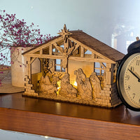 Christmas Nativity Scene – Holy Family, Angel, Animals, Star & Three Wise Men - Glowforge