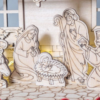 Christmas Nativity Scene – Holy Family, Angel, Animals, Star & Three Wise Men - Glowforge