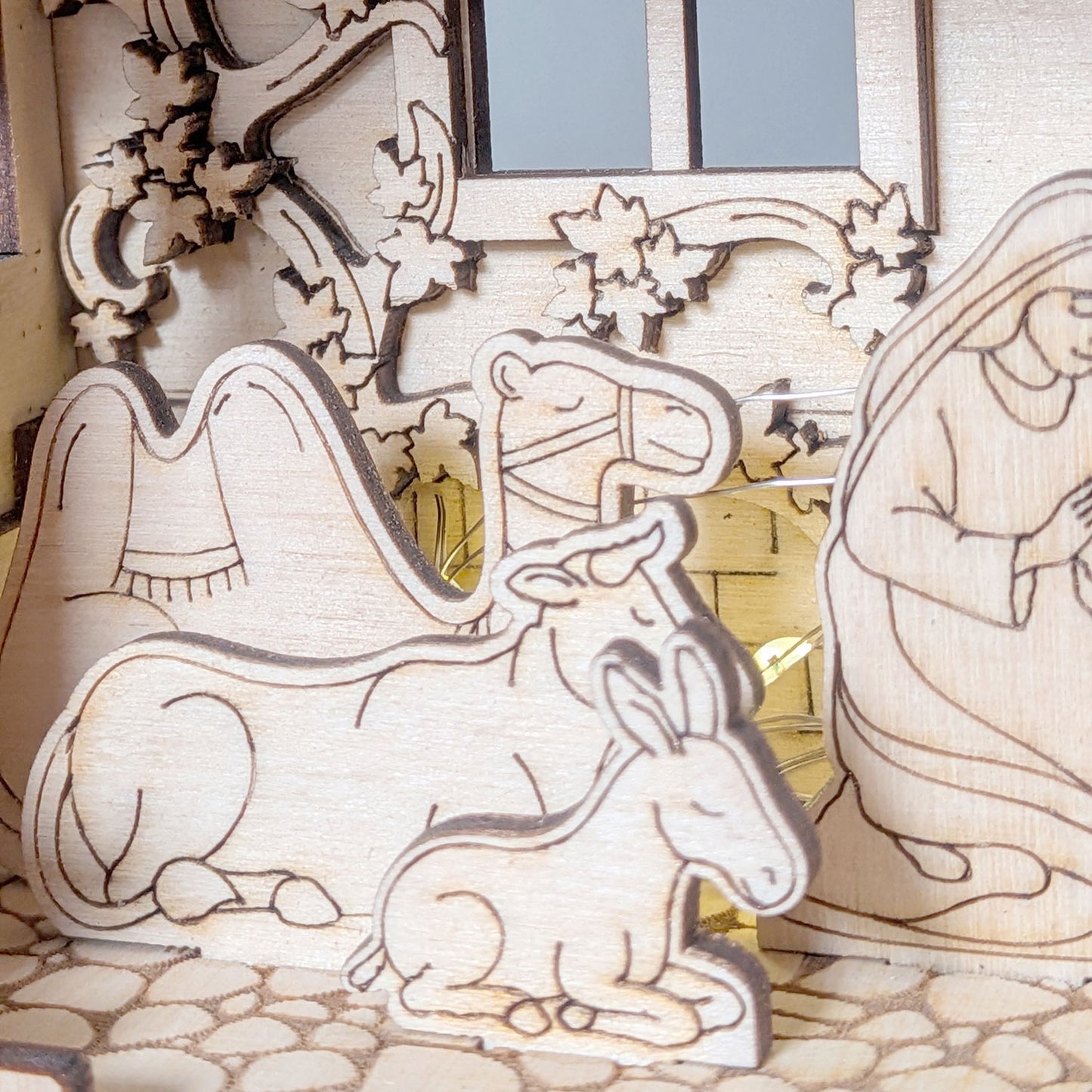 Christmas Nativity Scene – Holy Family, Angel, Animals, Star & Three Wise Men - Glowforge