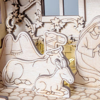 Christmas Nativity Scene – Holy Family, Angel, Animals, Star & Three Wise Men - Glowforge