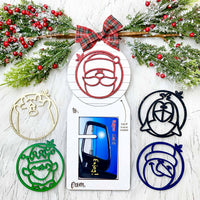 Christmas Ornament Gift Card Holder with 5 Characters - Glowforge