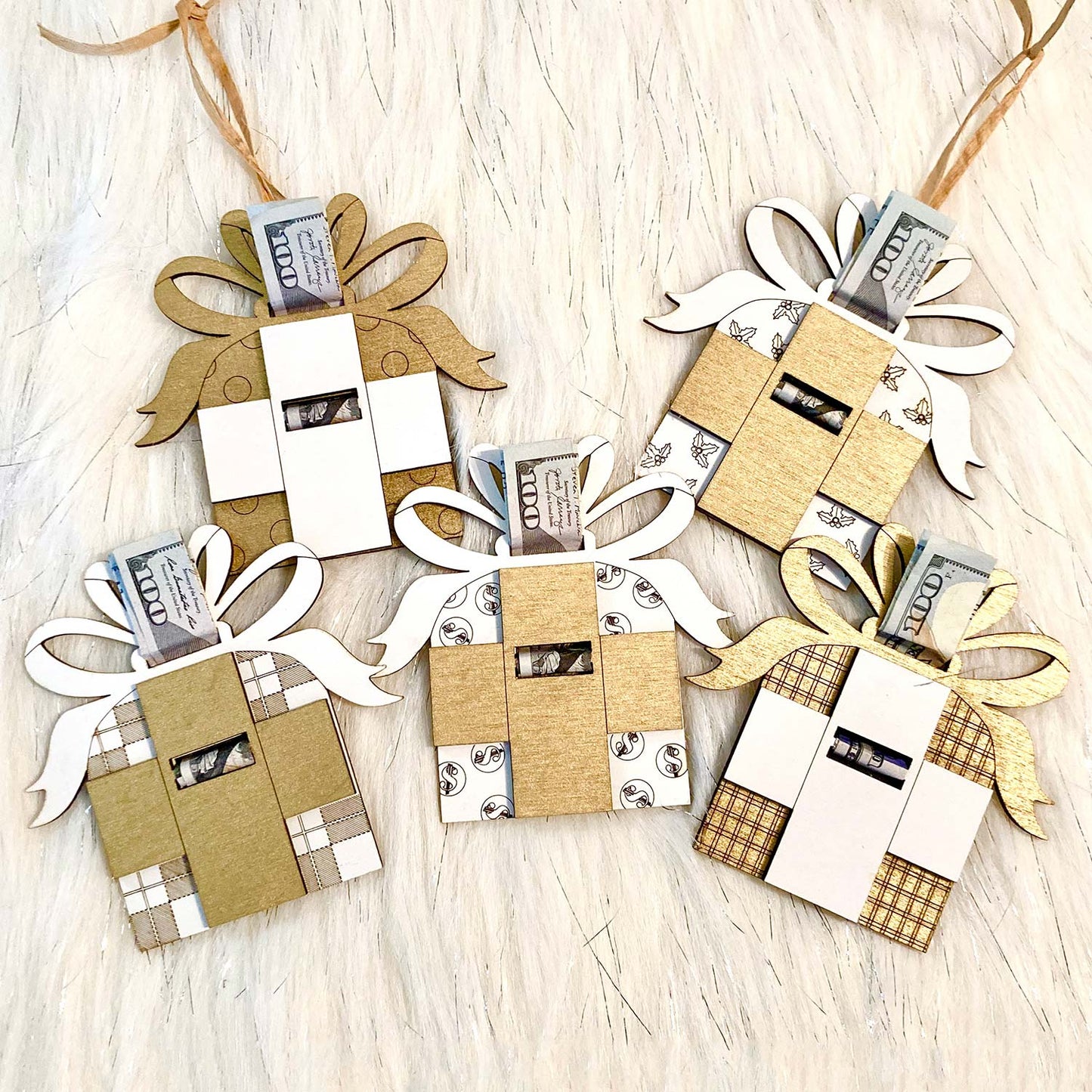 Christmas Ornament Money Gift Holder (Set of 5) - Glowforge
